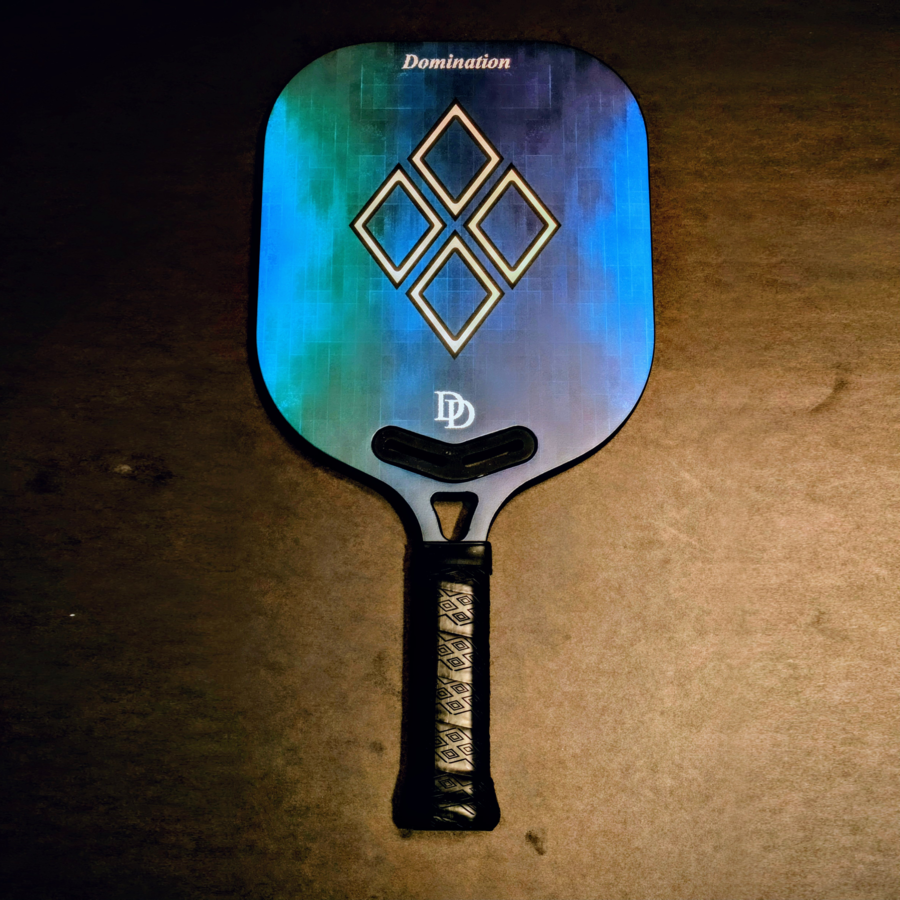 Domination Blue/Green 16mm Racket - DD Pickleball