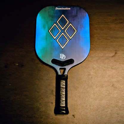 Domination Blue/Green 16mm Racket - DD Pickleball